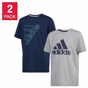 Adidas Youth Boys 2‎ Pack Performance black/grey Athletic T-Shirts